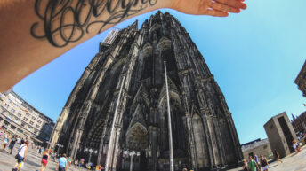 Fisheye - Mein Tattoo und der Kölner Dom