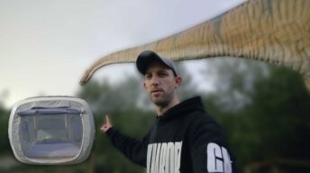 Eine Nacht unter Dinosauriern im Sleeperoo