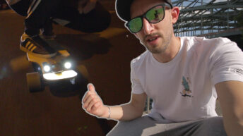 Mein Longboard Griptape leuchtet im Dunkeln