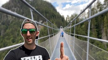 113m über dem Boden mit Höhenangst - Highline 179 in Österreich 🇦🇹