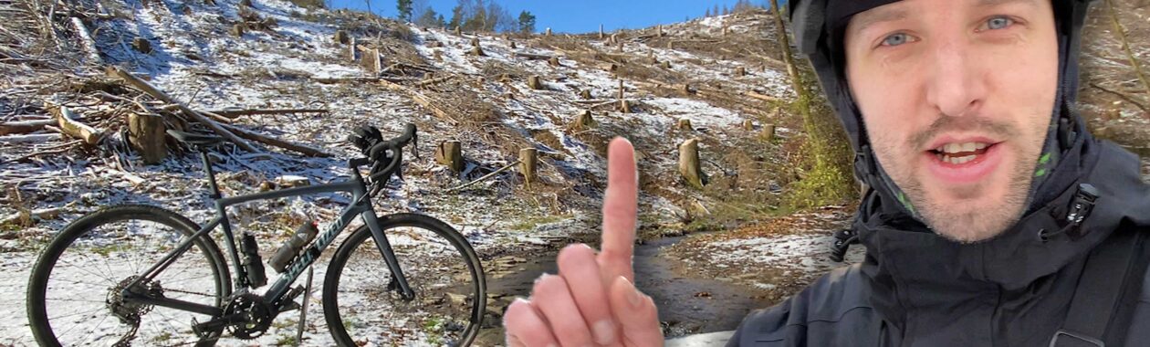 Auf der Suche nach Schnee - Solo Gravel Bike Tour im Bergischen