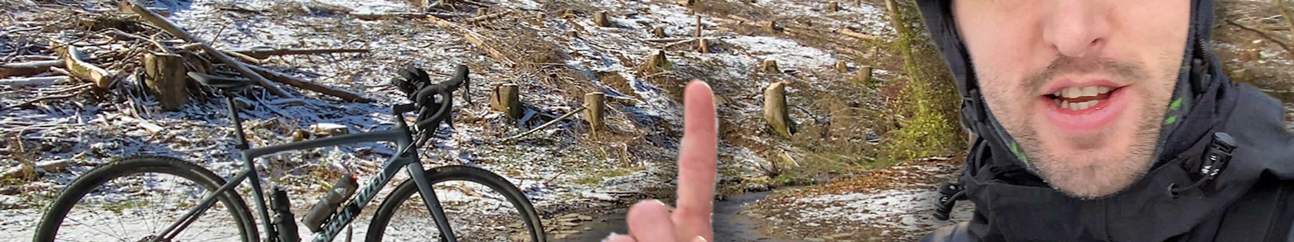 Auf der Suche nach Schnee - Solo Gravel Bike Tour im Bergischen