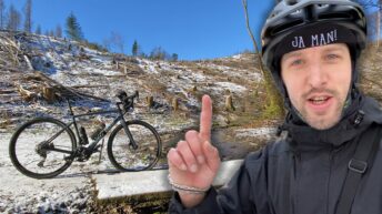 Auf der Suche nach Schnee - Solo Gravel Bike Tour im Bergischen
