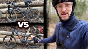 Trails ohne Federung fahren - 90er Jahre MTB gegen Enduro E-MTB