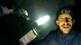 Nachts Fahrrad fahren mit Rucksack | 70 km MTB Pendler Tour